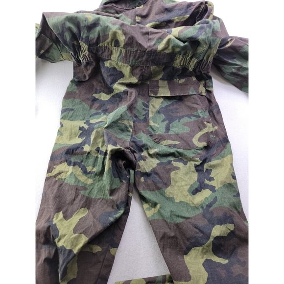 Rattlers Brand Men's M (38-40) Camo Coverall One-Piece Hunting Outdoors Military - Picture 14 of 15